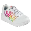 Skechers Uno Lite – LOVE BRIGHTS Kinder Sneaker 314061L Weiß / Bunt 22