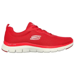 Skechers Damen FLEX APPEAL 4.0 Brilliant View Sneaker Turnschuhe 149303 Rot 11