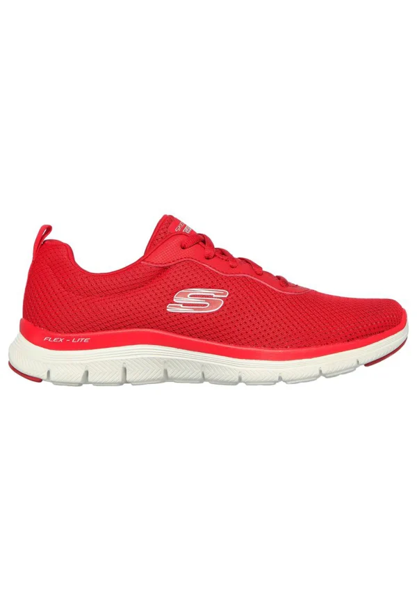 Skechers Damen FLEX APPEAL 4.0 Brilliant View Sneaker Turnschuhe 149303 Rot 4