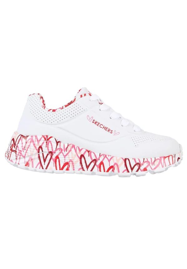 Skechers Street UNO LITE – LOVEY LUV Sneakers Women Mädchen JGoldcrown Weiss 4