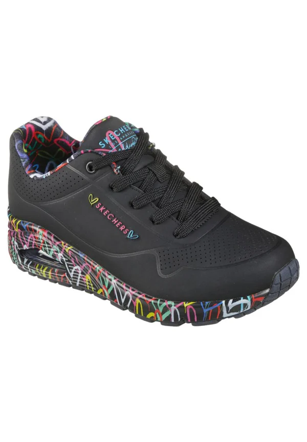 Skechers Street UNO LOVING LOVE Sneakers Women JGoldcrown Schwarz 1