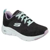 Skechers SPORT WOMENS ARCH FIT COMFY WAVE Sneakers Damen 149414/BKLV Schwarz/lila 17