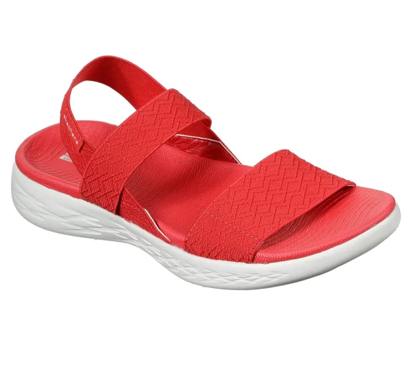 Skechers O-T-G Womens Sandals ON-THE-GO 600 GIRLS TRIP Sandalen Women Rot 1