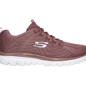 Skechers Sport Womens GRACEFUL GET CONNECTED Sneakers Women Mauve 18