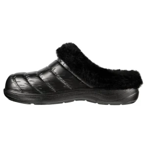 Skechers Damen Cozy Camper Glamping Hausschuhe Pantoffeln Gefüttert 111356 Schwarz 9