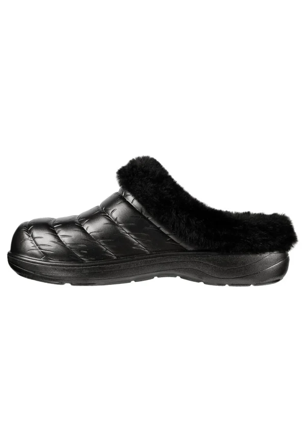 Skechers Damen Cozy Camper Glamping Hausschuhe Pantoffeln Gefüttert 111356 Schwarz 3