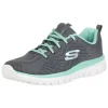 Skechers Sport Womens GRACEFUL GET CONNECTED Sneakers Damen Schuhe Grau 20