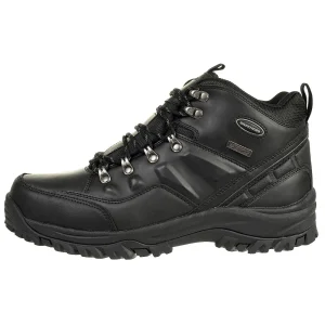 Skechers Relment TRAVEN Stiefel Outdoor Schuhe Waterproof Leder RELAXED FIT BBK 12