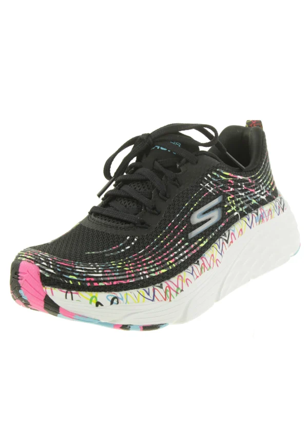 Skechers MAX CUSHIONNING ELITE PAINTED WITH LOVE Damen Sneakers JGoldcrown Schwarz 1