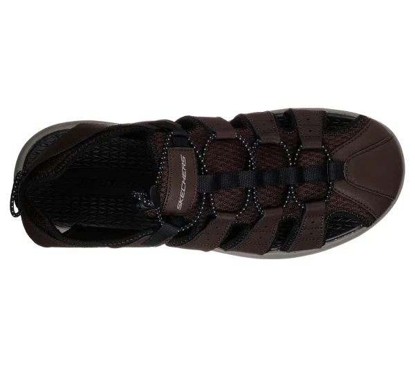 Skechers Herren Sport Casual MELBO JOURNEYMAN 2 Sandalen Men Braun 6