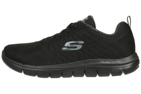 Skechers Sport Mens FLEX ADVANTAGE 2.0 THE HAPPS Sportschuhe/Laufschuhe Herren Schuhe Schwarz 3