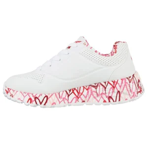 Skechers Street UNO LITE – LOVEY LUV Sneakers Women Mädchen JGoldcrown Weiss 9