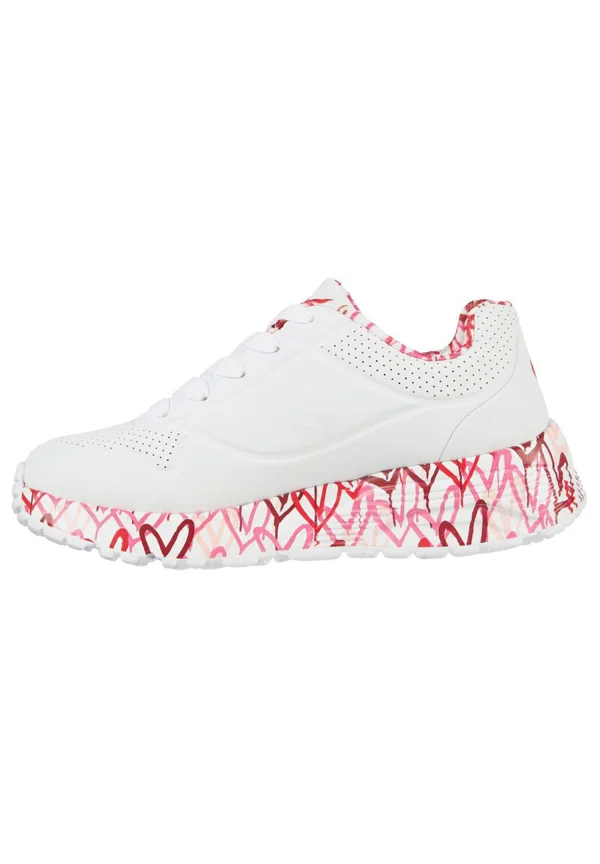 Skechers Street UNO LITE – LOVEY LUV Sneakers Women Mädchen JGoldcrown Weiss 3