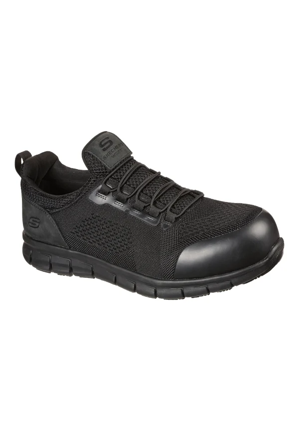 Skechers Herren Sicherheitsschuh SYNERGY-OMAT Arbeitsschuh 200013EC Schwarz 1