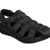 Skechers Men’s USA Street Wear RELONE HENTON Sandalen Herren Schwarz 20