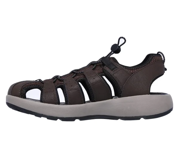 Skechers Herren Sport Casual MELBO JOURNEYMAN 2 Sandalen Men Braun 5