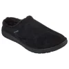 Skechers Relaxed Fit Melson HARMEN Herren Hausschuhe Pantoffeln Gefüttert 210378 Schwarz 20