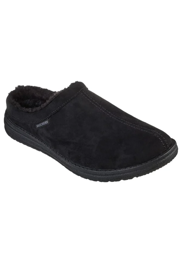 Skechers Relaxed Fit Melson HARMEN Herren Hausschuhe Pantoffeln Gefüttert 210378 Schwarz 1