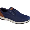 Skechers Men USA DARLOW REMEGO Halbschuhe Men Blau 19