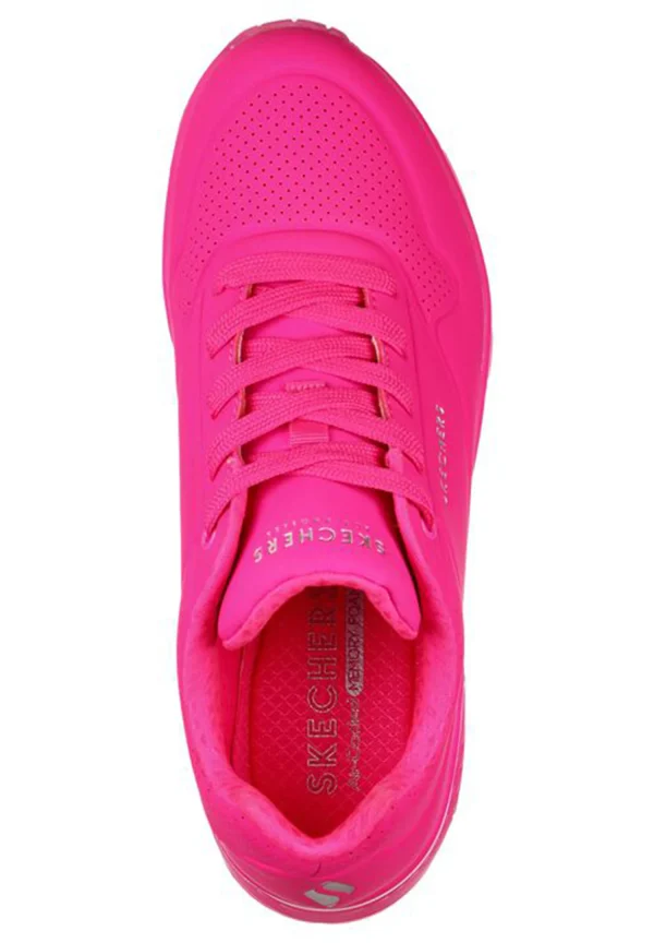 Skechers Skecher Street UNO Night Shades Sneakers Damen Neon 73667 Pink 5