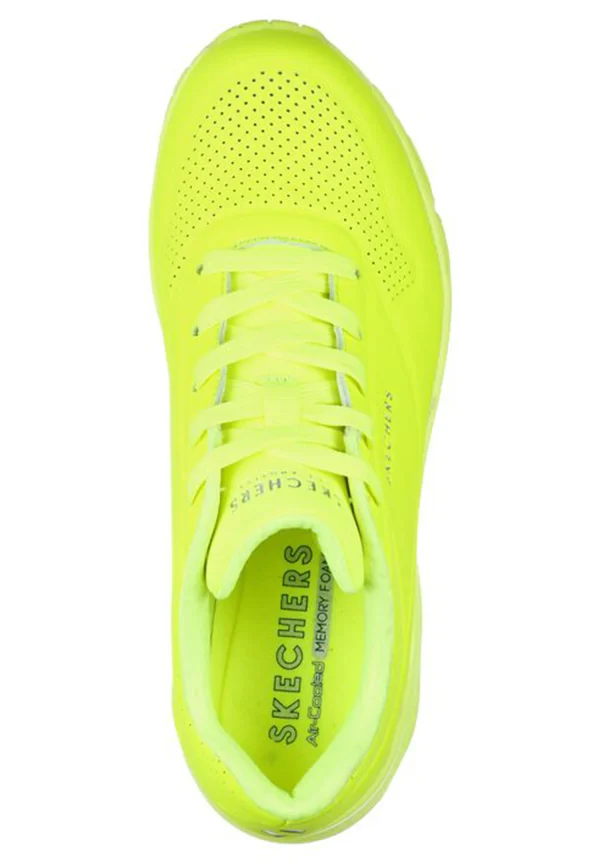 Skechers Skecher Street UNO Night Shades Sneakers Damen 73667 Neon Gelb 5