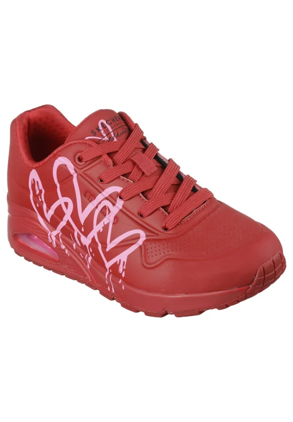 Skechers Street UNO DIPPING IN LOVE Sneakers Damen Mädchen JGoldcrown Rot 177980 1