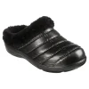 Skechers Damen Cozy Camper Glamping Hausschuhe Pantoffeln Gefüttert 111356 Schwarz 20