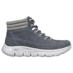 Skechers Arch Fit Smooth COMFY CHILL Damen Stiefel 167373 GRY Grau 10