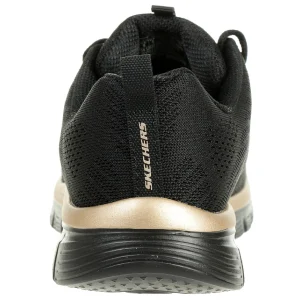 Skechers Sport Womens GRACEFUL GET CONNECTED Frauen Black/Rose Gold 12615 BKRG 14