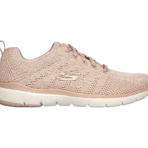 Skechers Sport Womens FLEX APPEAL 3.0 METAL WORKS Sneakers Women Pink 11