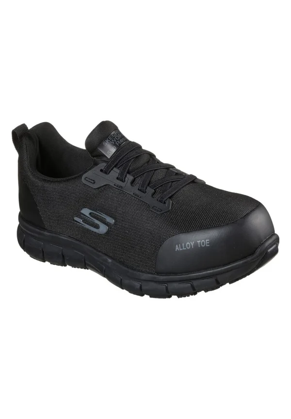 Skechers Damen Work SURE TRACK – Jixie Alloy Toe Arbeitsschuhe Sneakers 108041EC Schwarz 1