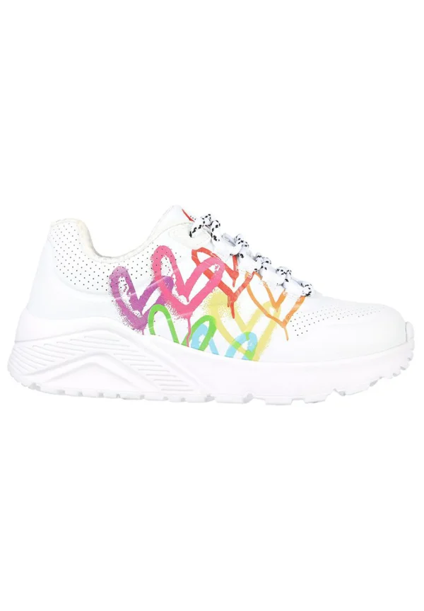 Skechers Uno Lite – LOVE BRIGHTS Kinder Sneaker 314061L Weiß / Bunt 3