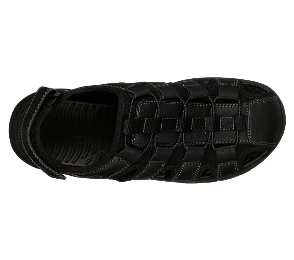 Skechers Men’s USA Street Wear RELONE HENTON Sandalen Herren Schwarz 5