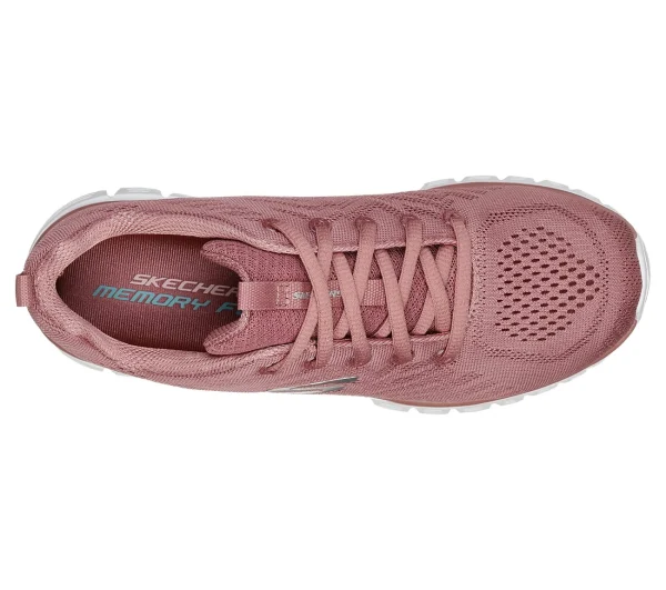 Skechers Sport Womens GRACEFUL GET CONNECTED Sneakers Women Mauve 4