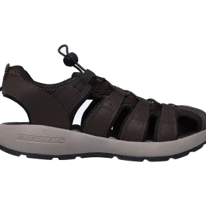 Skechers Herren Sport Casual MELBO JOURNEYMAN 2 Sandalen Men Braun 10