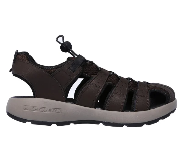 Skechers Herren Sport Casual MELBO JOURNEYMAN 2 Sandalen Men Braun 3