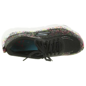 Skechers MAX CUSHIONNING ELITE PAINTED WITH LOVE Damen Sneakers JGoldcrown Schwarz 18