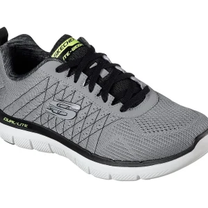 Skechers Sport Mens FLEX ADVANTAGE 2.0 THE HAPPS Sportschuhe/Laufschuhe Herren Schuhe Grau 10