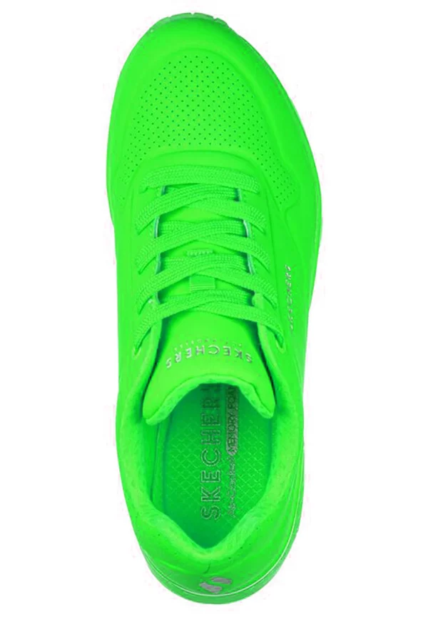 Skechers Skecher Street UNO Night Shades Sneakers Damen 73667 Neon Grün 5