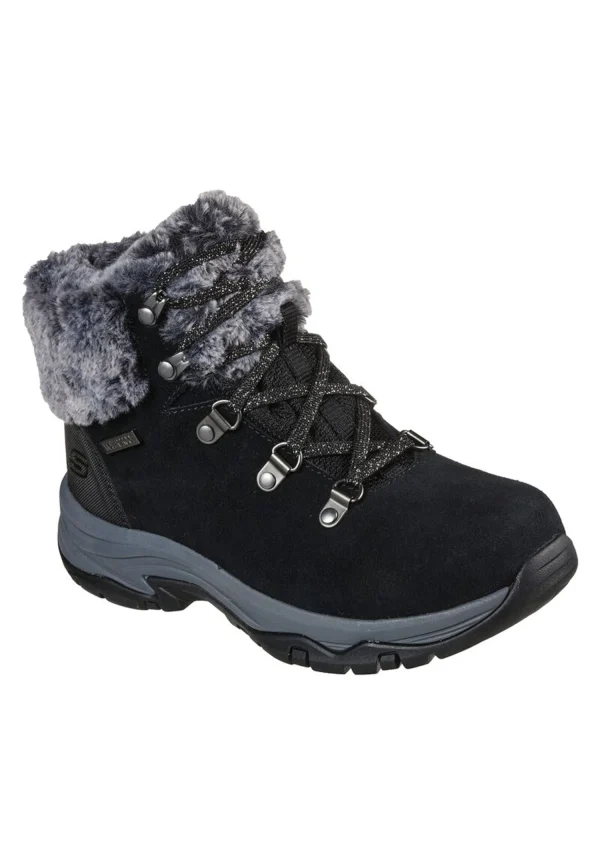 Skechers Damen Trego – FALLS FINEST Winterstiefelette Boots Gefüttert 167178 Schwarz 1