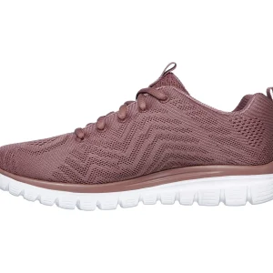 Skechers Sport Womens GRACEFUL GET CONNECTED Sneakers Women Mauve 16