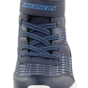 Skechers S Lights Twisted Brights Drovox Jungen Stiefel Gefüttert LED 401651L Blau 10