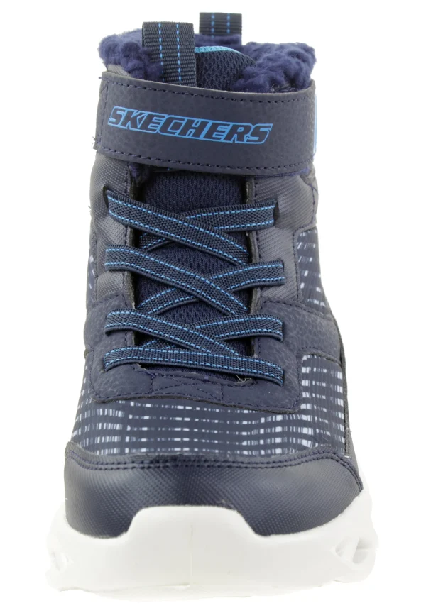 Skechers S Lights Twisted Brights Drovox Jungen Stiefel Gefüttert LED 401651L Blau 3