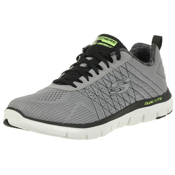 Skechers Sport Mens FLEX ADVANTAGE 2.0 THE HAPPS Sportschuhe/Laufschuhe Herren Schuhe Grau 1