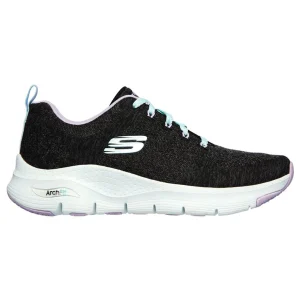 Skechers SPORT WOMENS ARCH FIT COMFY WAVE Sneakers Damen 149414/BKLV Schwarz/lila 9