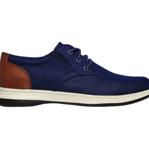 Skechers Men USA DARLOW REMEGO Halbschuhe Men Blau 9