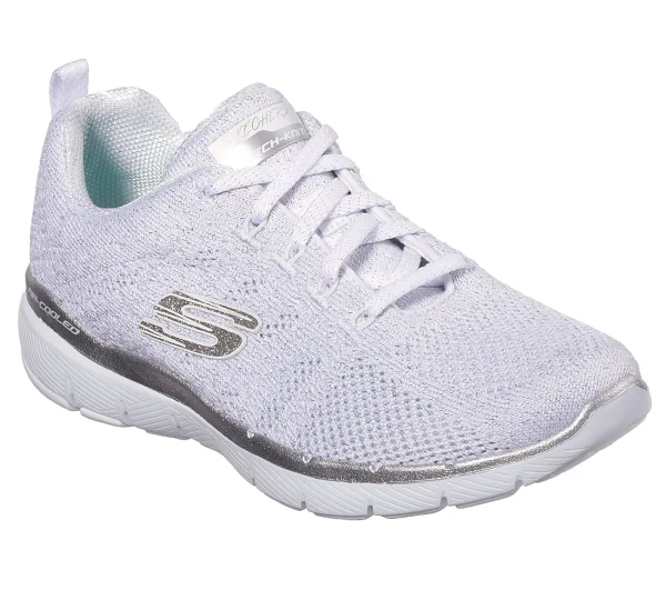 Skechers Sport Womens FLEX APPEAL 3.0 METAL WORKS Sneakers Women Weiß 1