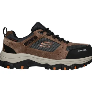 SKECHERS GREETAH Herren Sicherheitsschuh Arbeitsschuhe Halbschuhe Braun 9