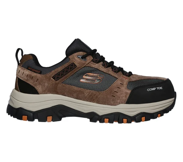 SKECHERS GREETAH Herren Sicherheitsschuh Arbeitsschuhe Halbschuhe Braun 3