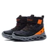 Skechers S Lights Twisted Brights Drovox Jungen Stiefel Gefüttert LED 401651L Schwarz Orange 20